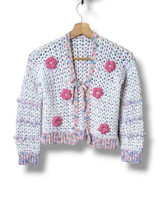 Handmade Other - Girls Handmade Crochet Cardigan Sweater